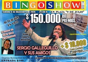 Bingo 2014 ENTRADA $100